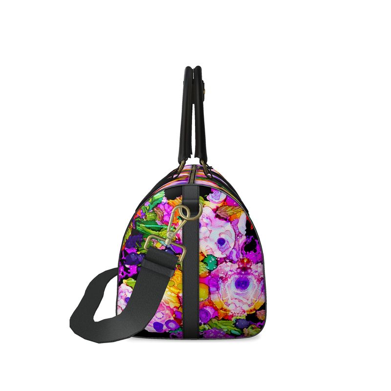 Rose Splash Napa Leather Duffle