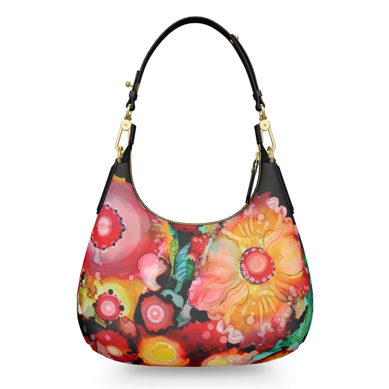 Poppies and Peeps Mini Curve Bag