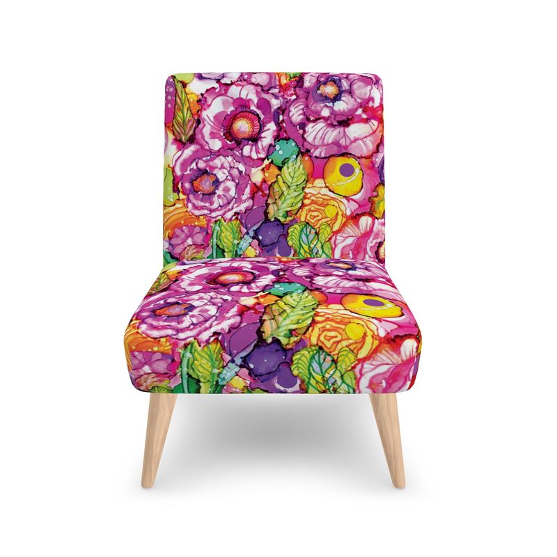 Cabbage Rose Splash Occasional Chair