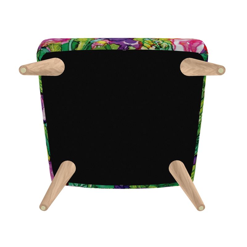 Cabbage Rose Splash Occasional Chair