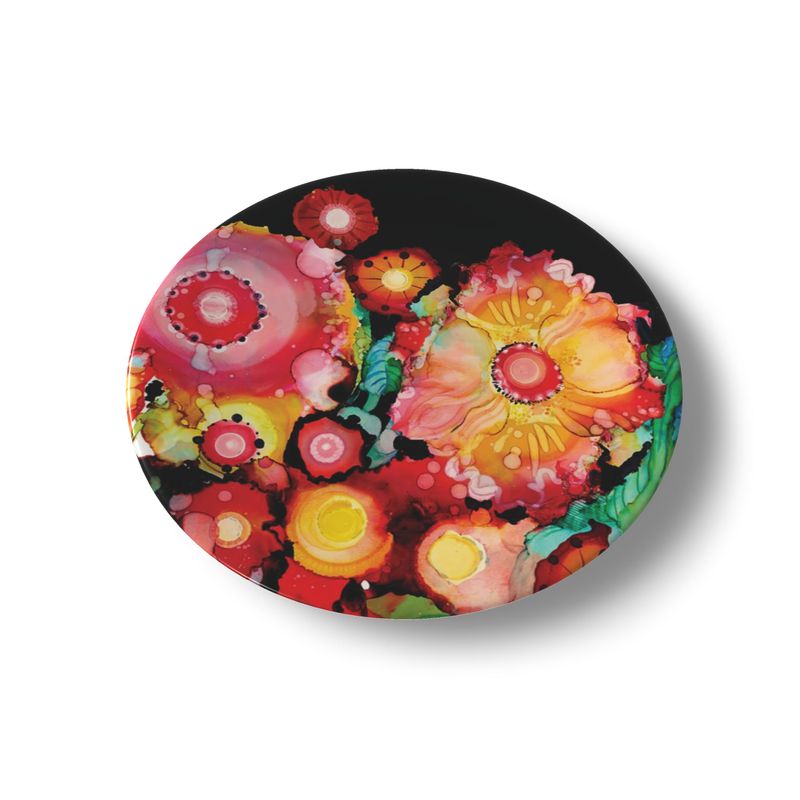 Poppies and Peeps China Plates