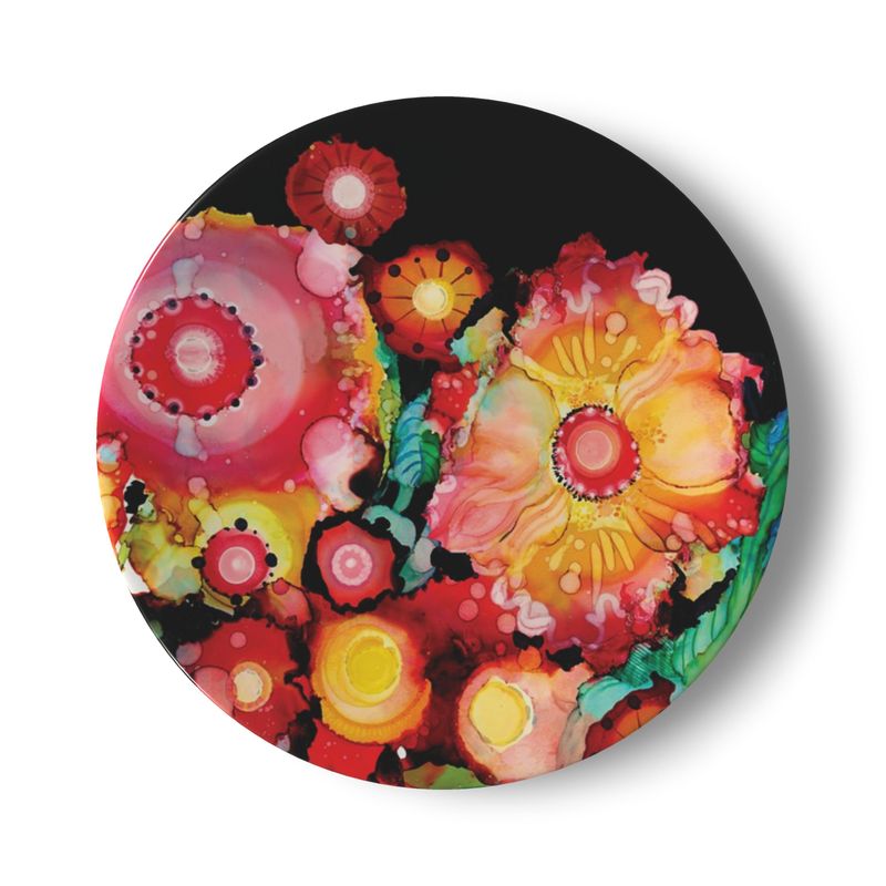 Poppies and Peeps China Plates
