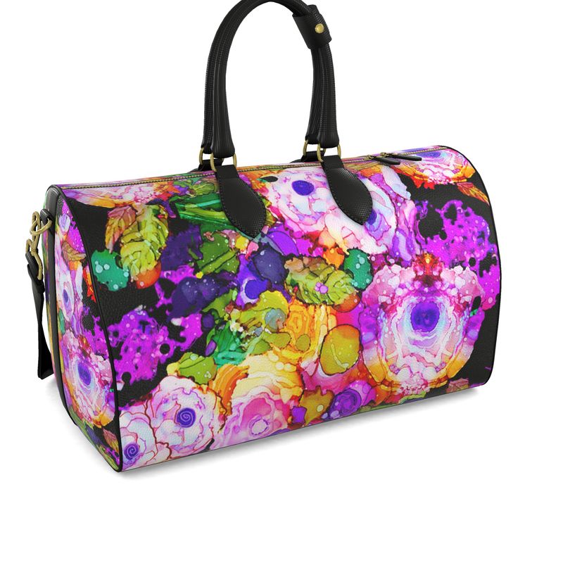 Cabbage Rose Splash Duffel