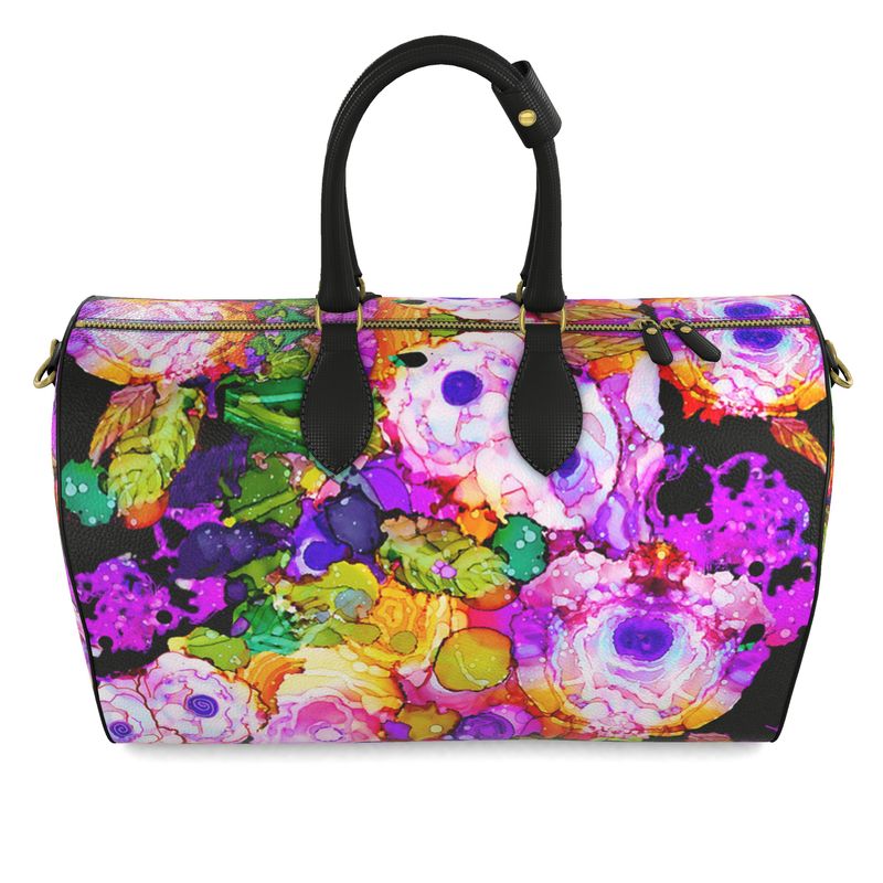 Cabbage Rose Splash Duffel