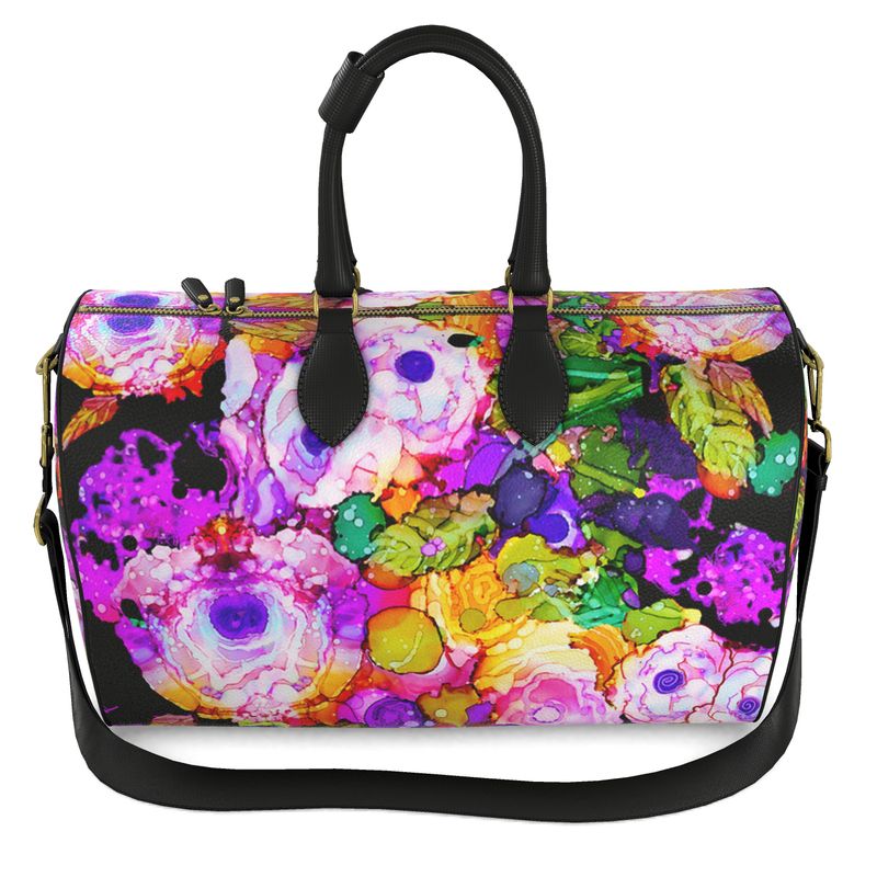 Cabbage Rose Splash Duffel
