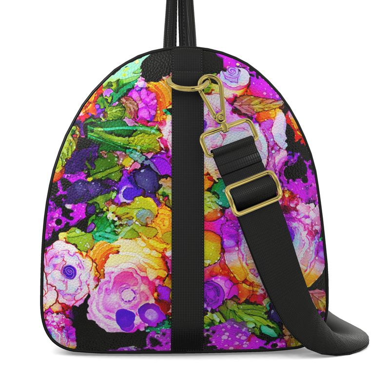 Cabbage Rose Splash Duffel