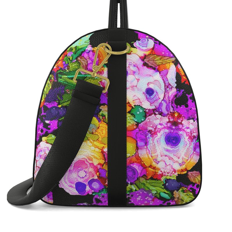 Cabbage Rose Splash Duffel