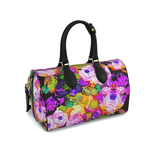 Rose Splash Napa Leather Duffle