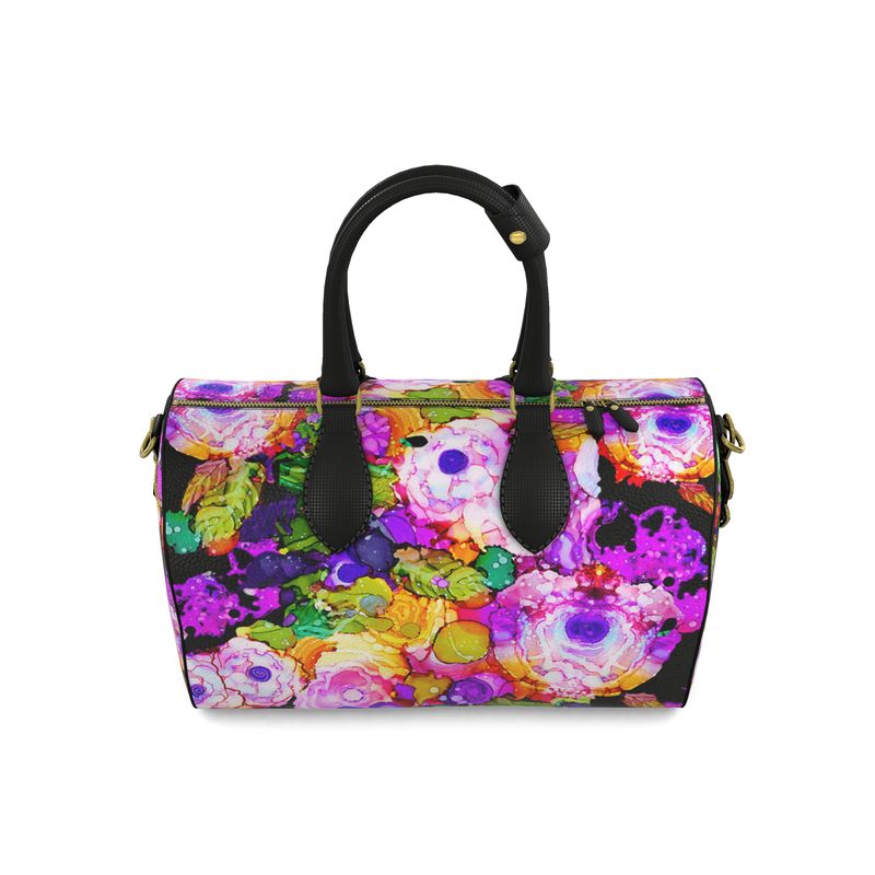 Rose Splash Napa Leather Duffle