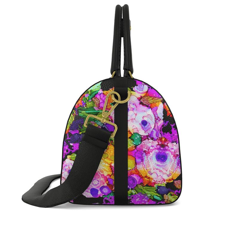 Rose Splash Napa Leather Duffle