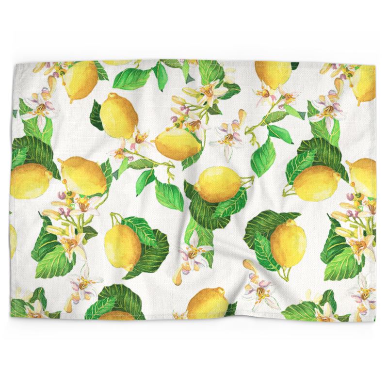 Fresh Lemons Tea Towel