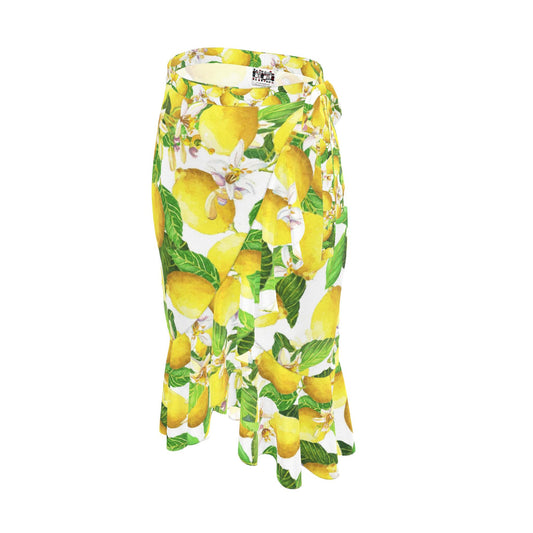 Sorrento Lemons Flounce Skirt