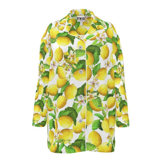 Fresh Lemons Luxury Pajama Shirt