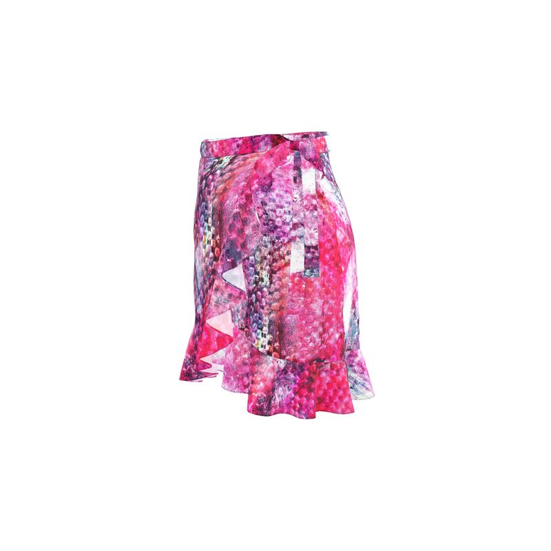 Raspberries and Cream Flounce Skirt