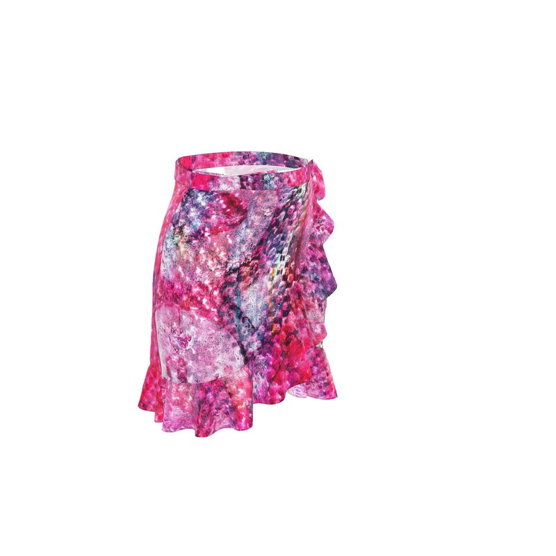 Raspberries and Cream Flounce Skirt