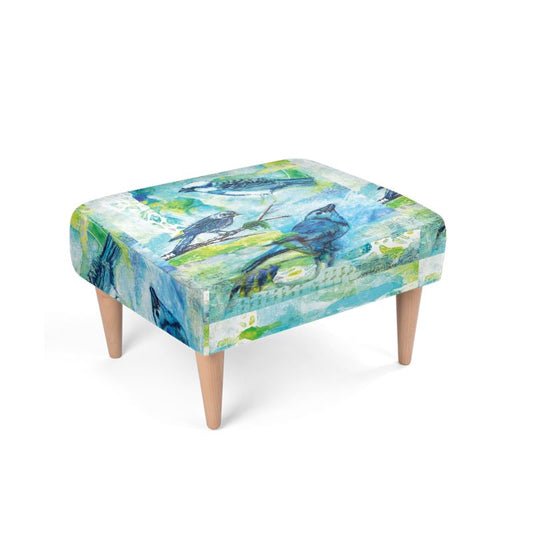 Song of the Bluebirds Footstool