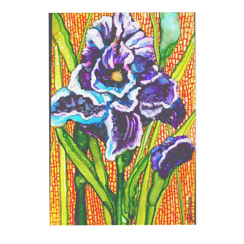 Purple Iris Small Rug