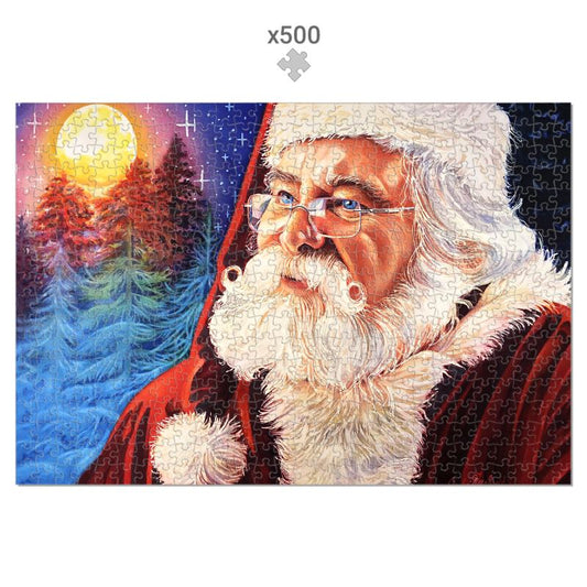 Santa in the Moonlight Jigsaw Puzzle