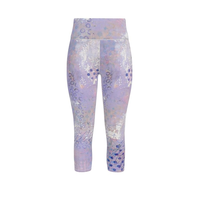 Lavender Mixed Media Sports Leggings