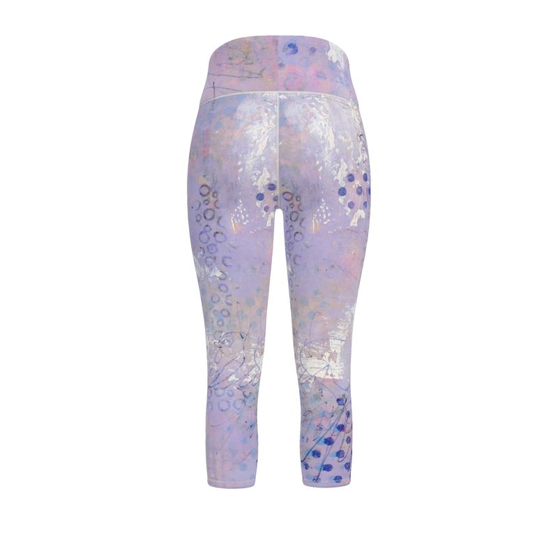 Lavender Mixed Media Sports Leggings