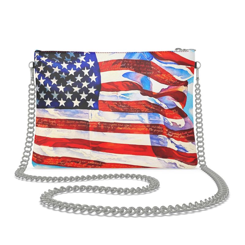Happy 250 USA! Leather Crossbody
