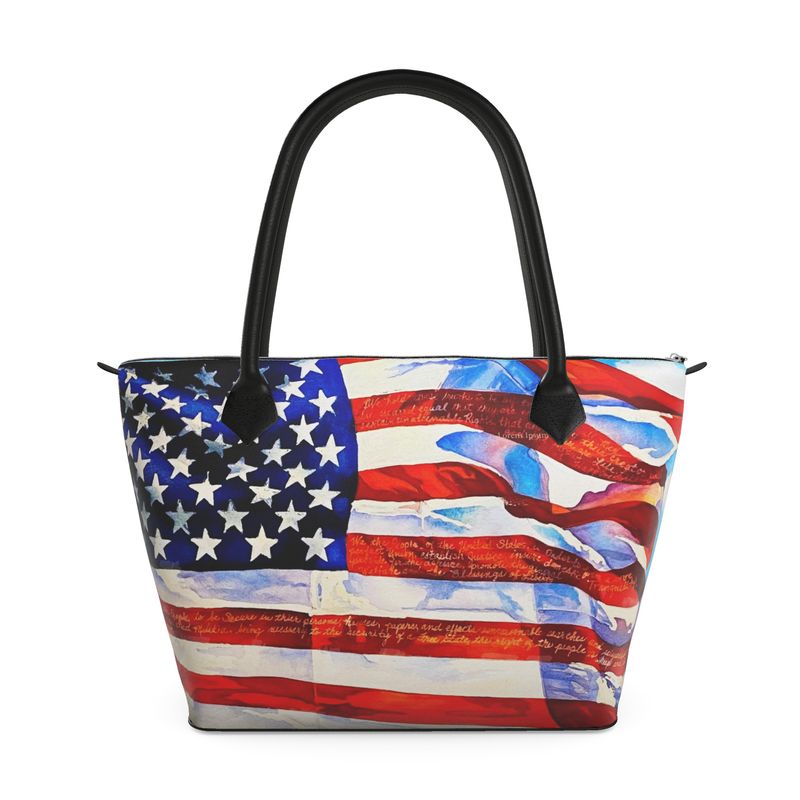 Happy 250th America! Zip Top Handbag
