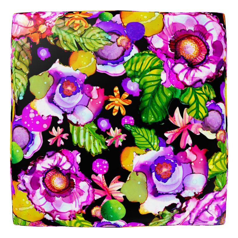 Garden Party Pouf Square