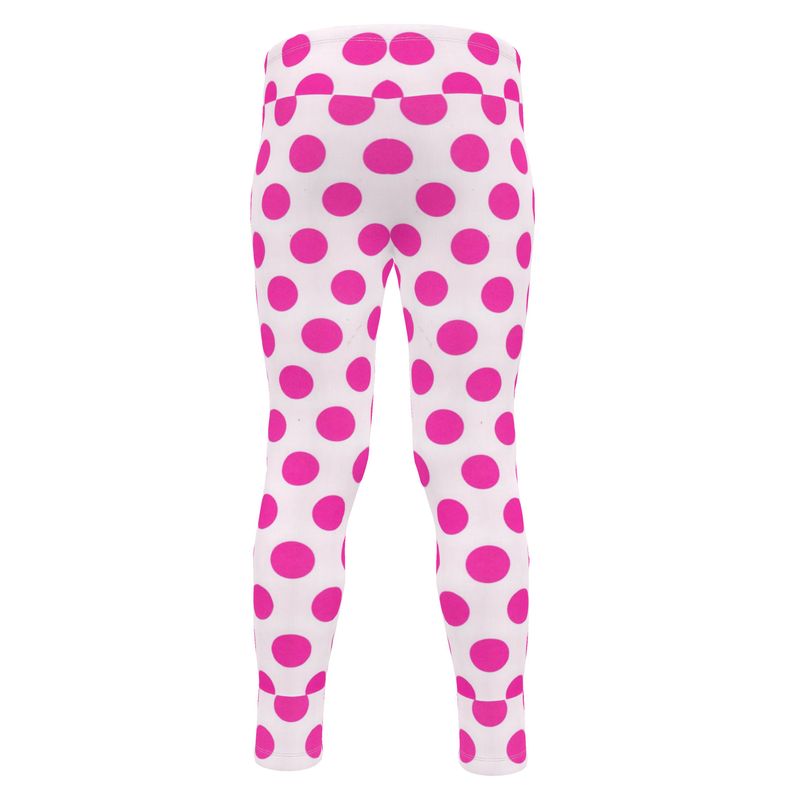 Pink Polka Dot Girls Leggings