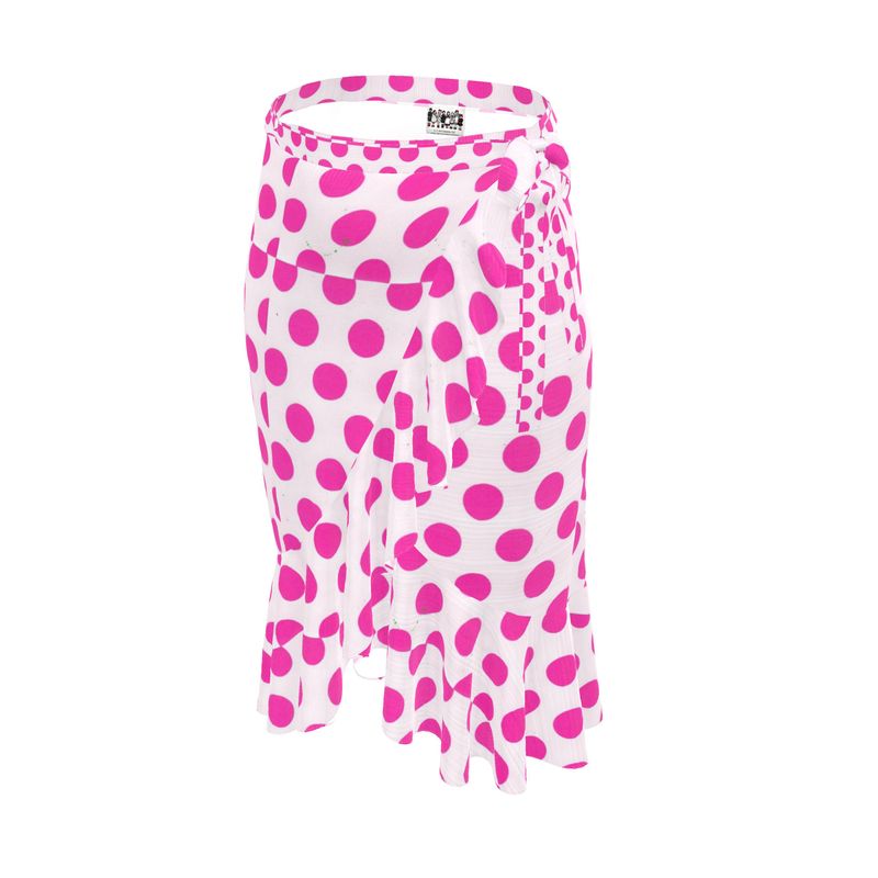 Pretty in Pink Polka Dot Flounce Skirt