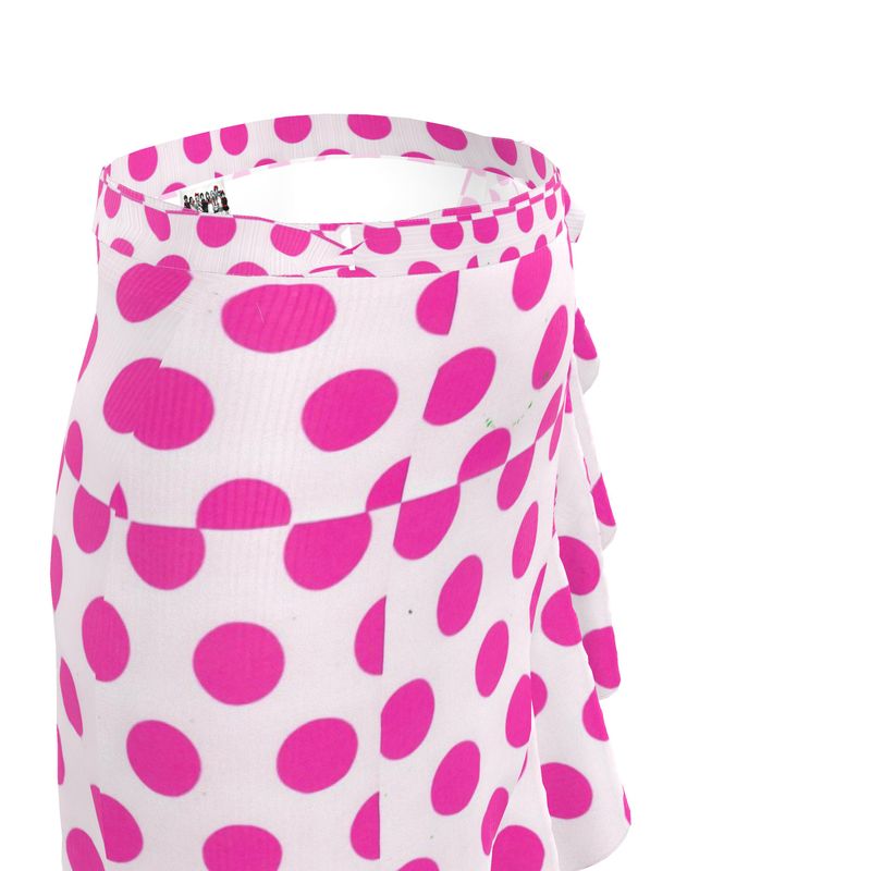 Pretty in Pink Polka Dot Flounce Skirt