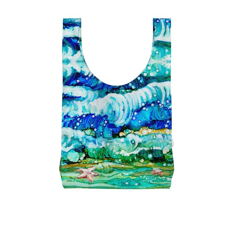 Rolling Waves Parachute Shopping Bag