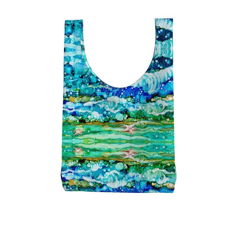 Rolling Waves Parachute Shopping Bag