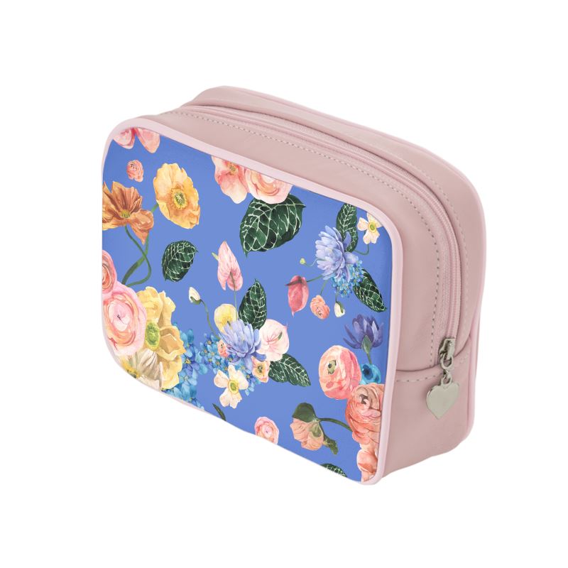 Periwinkle Garden Make Up Bags