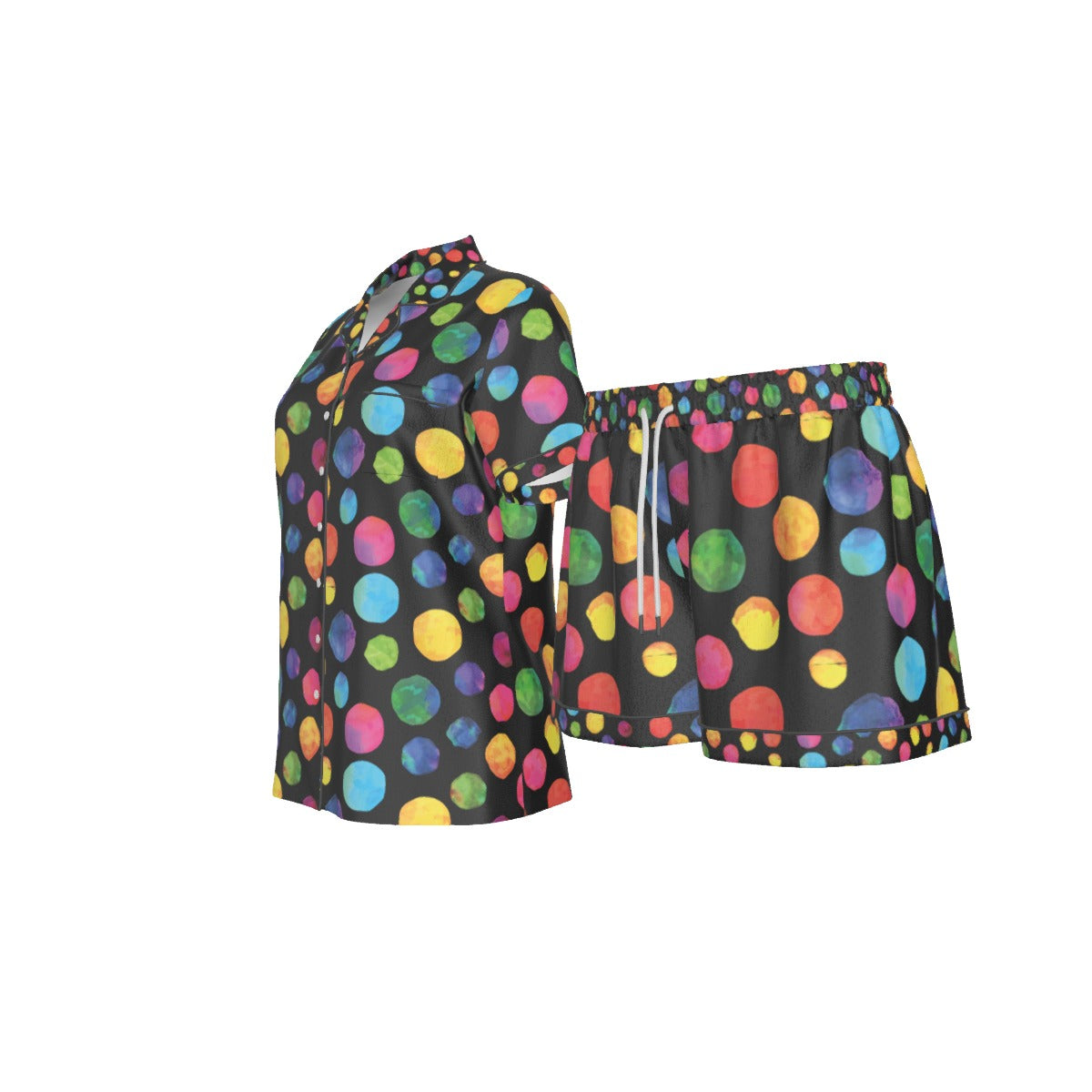 Watercolor Dots Short Pajamas