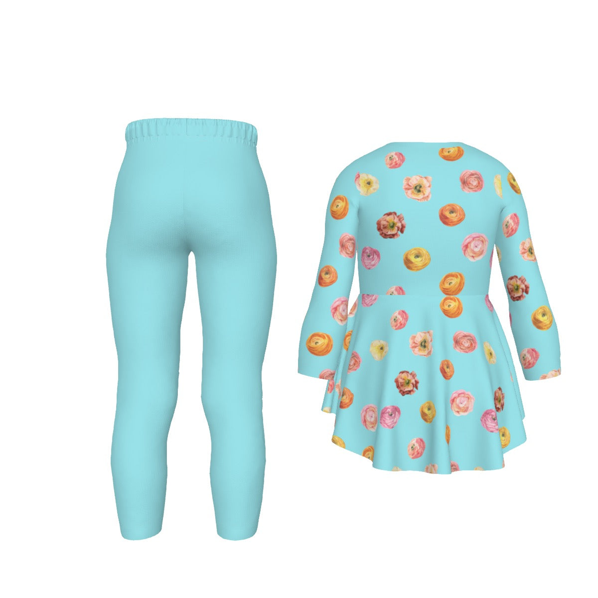 Flower Dots Kid's Casual Suit