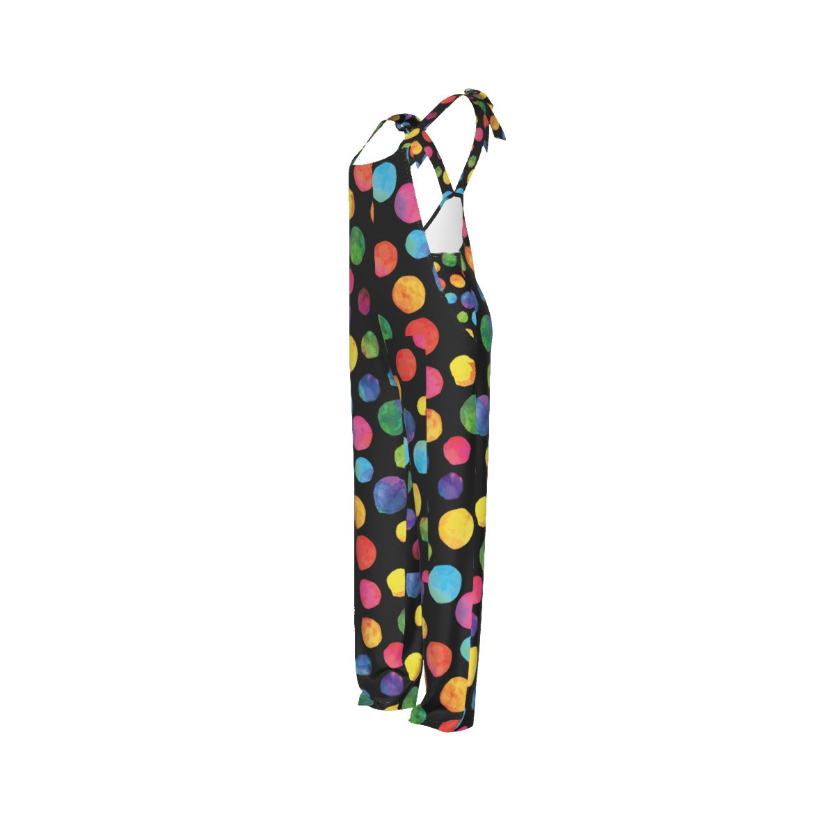 Watercolor Dots Print Women's Jumpsuit