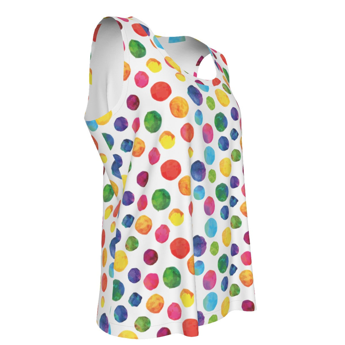 Watercolor Dots Women's Sports Tank Top