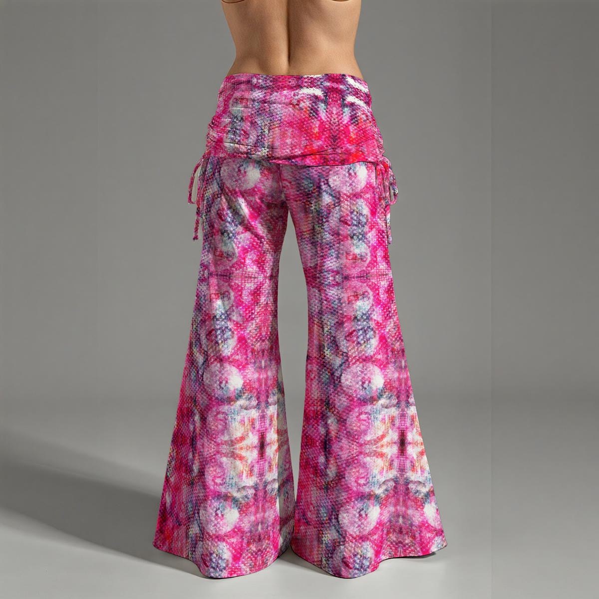 Raspberry Sorbet High Waist Wide Leg Pant