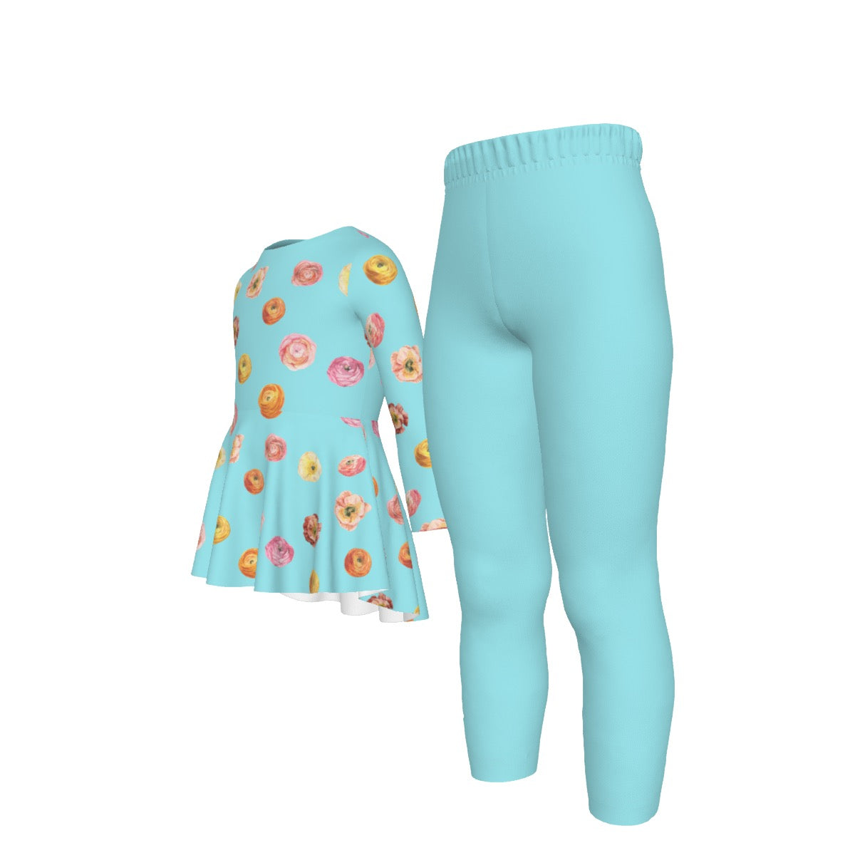 Flower Dots Kid's Casual Suit