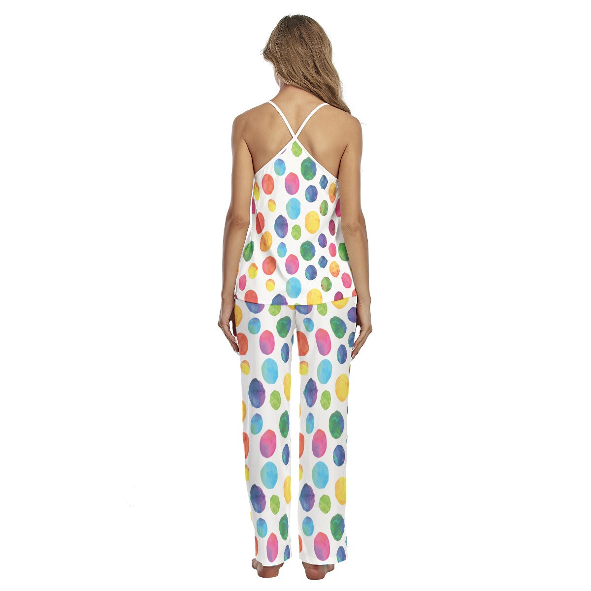 Watercolor Dots Women's Cami Pajamas Set