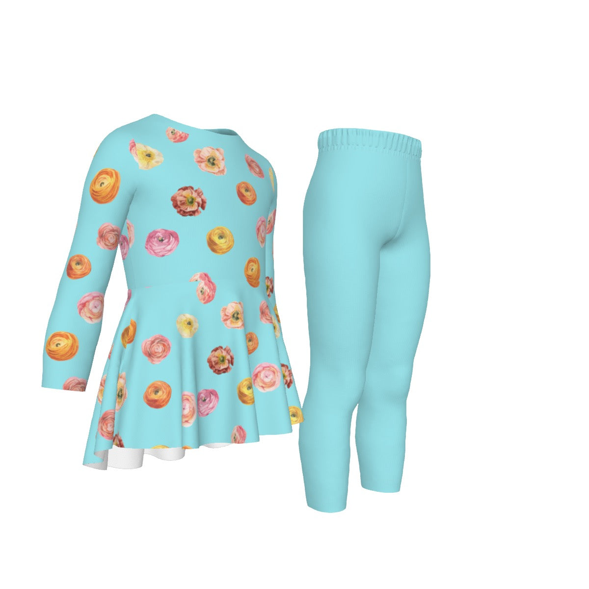 Flower Dots Kid's Casual Suit
