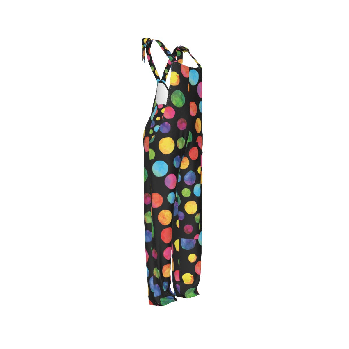 Watercolor Dots Print Women's Jumpsuit