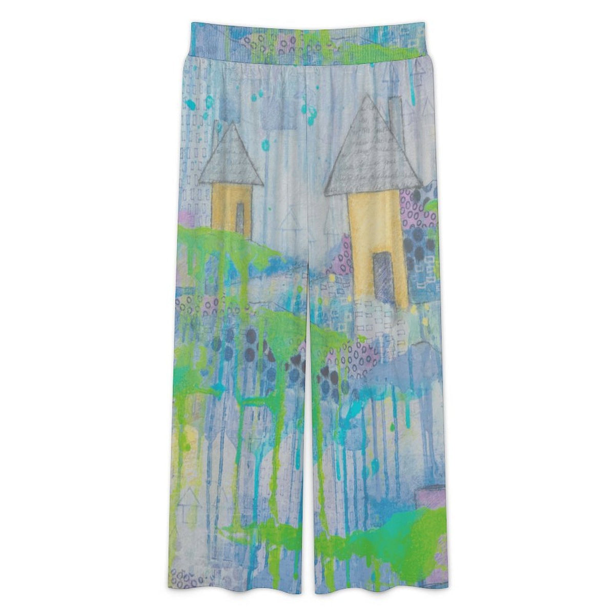 Meme's House Wide Leg Pocket Pants Women's High Waisted Wide Leg Pants