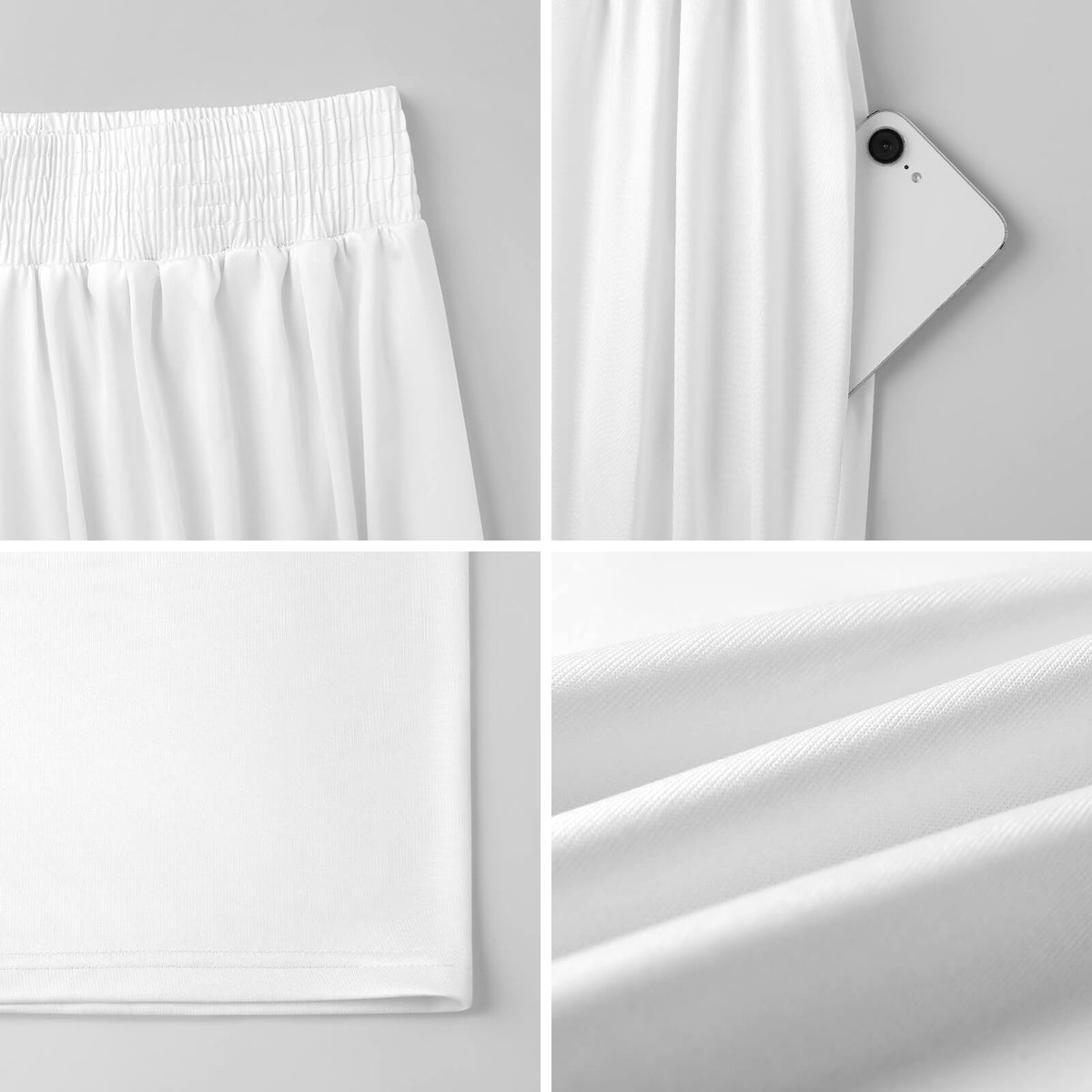 Rose Splash High Waist Wide Leg Pant with Pockets
