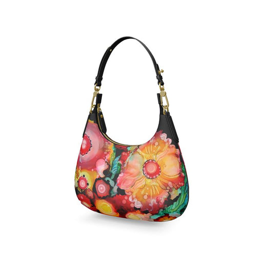 Poppies and Peeps Mini Curve Bag