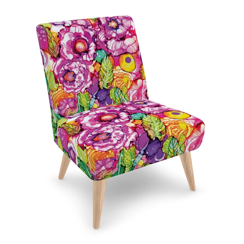 Cabbage Rose Splash Occasional Chair