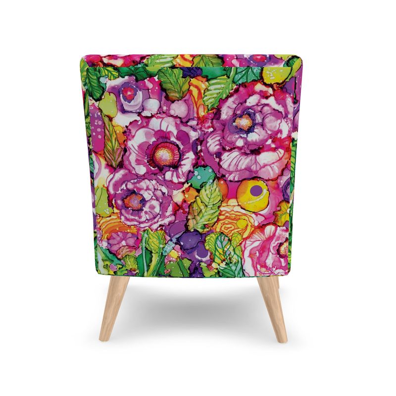 Cabbage Rose Splash Occasional Chair