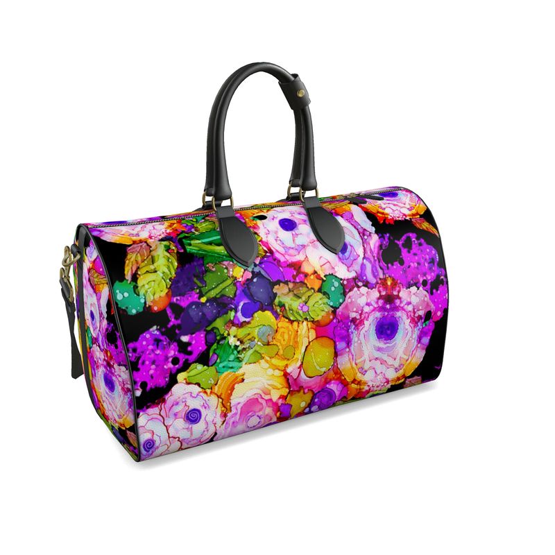 Cabbage Rose Splash Duffel