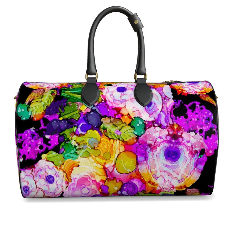 Cabbage Rose Splash Duffel
