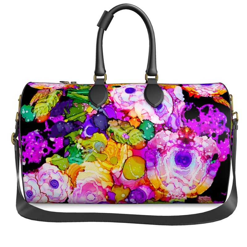 Cabbage Rose Splash Duffel